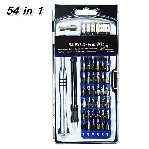 DRILLPRO 54 in 1 Driver Kit Torx ScrewdriverPrecision Screwdriver Set - Professional Electronics Repair Tool Kit for iPhone Cell Phone iPad Tablet PC MacBook and Other Electronics