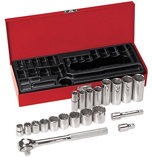 Klein Tools 65508 20-Piece 38-Inch Drive Socket Wrench Set