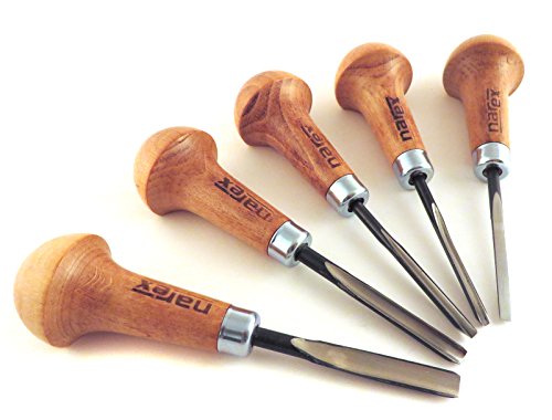 Narex 5 Piece Set Engraving Graving Palm Carving Chisels for Woodcut 868300